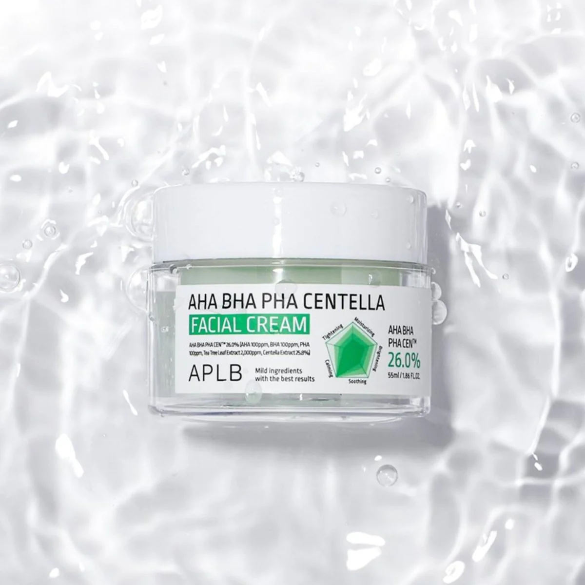 AHA BHA PHA Centella Facial Cream 55ml - Image 2