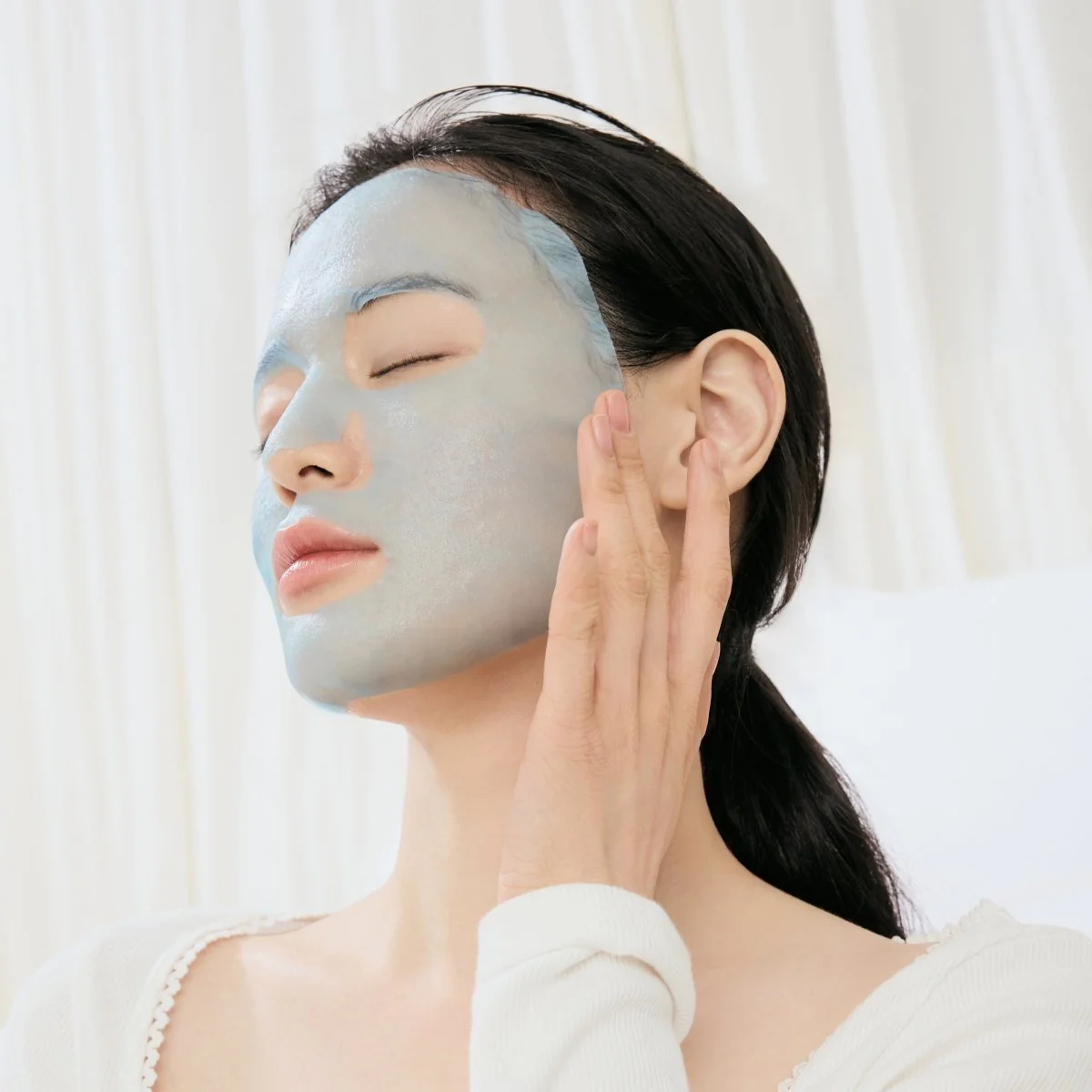 Aqua Blue Hydration Mask Box [4pcs] - Image 3