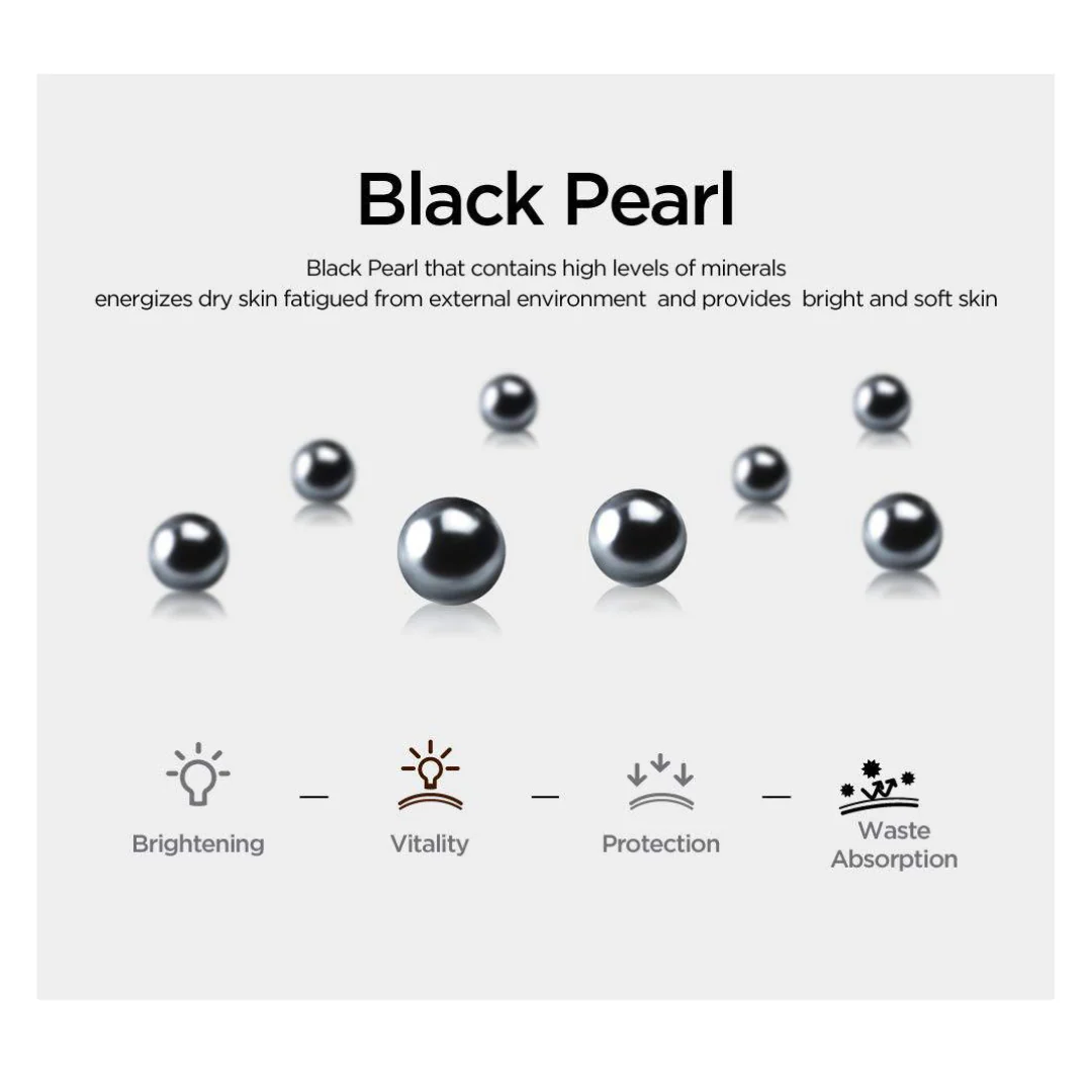 Black Pearl Renew Black Ampoule Mask Box [10pcs] - Image 4
