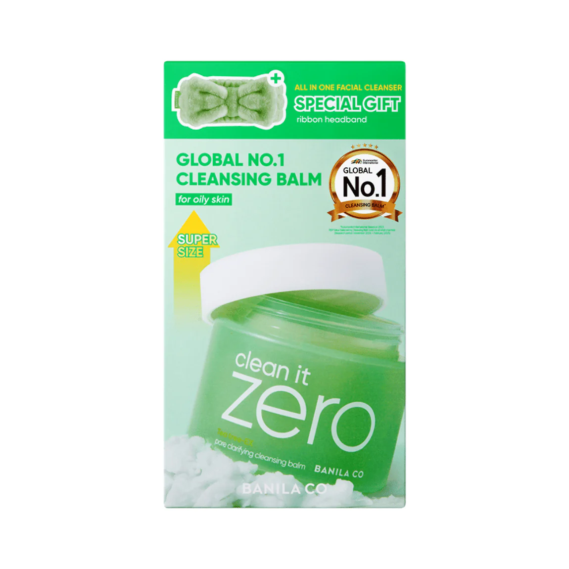 Clean It Zero Cleansing Balm Special Gift Set Pore Clarifying 180ml + Mint Headband - Image 2