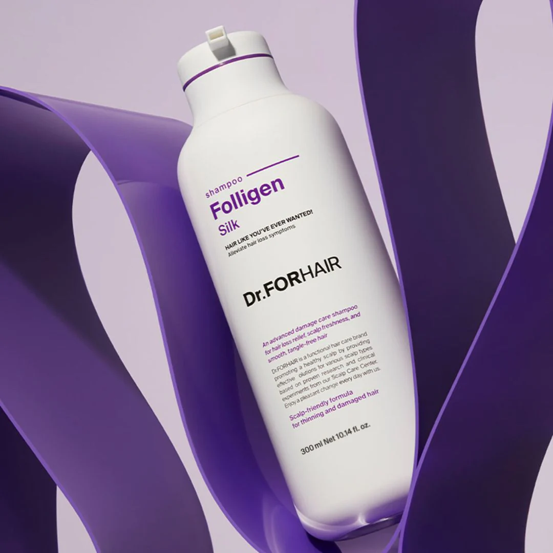 Folligen Silk Shampoo 300ml (Twin Pack) - Image 2