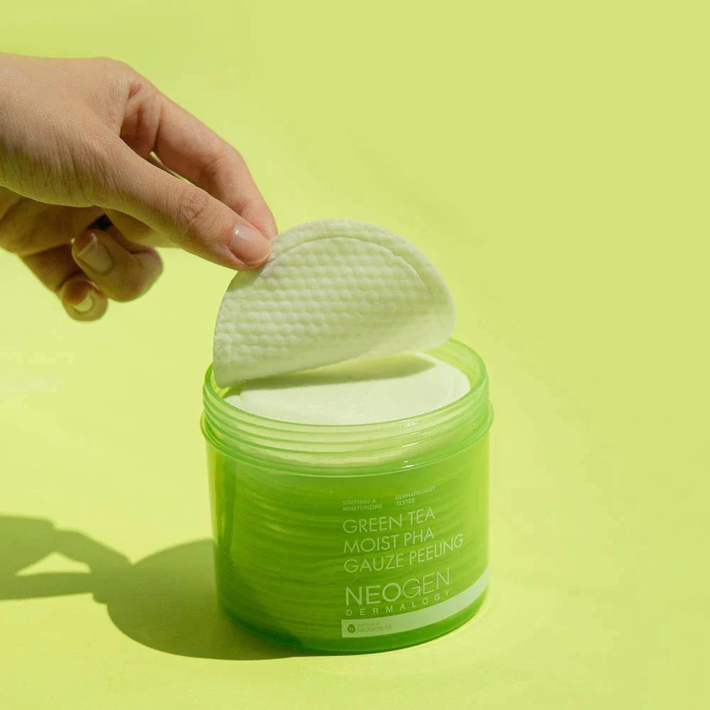Green Tea Moist PHA Gauze Peeling 30pcs - Image 2
