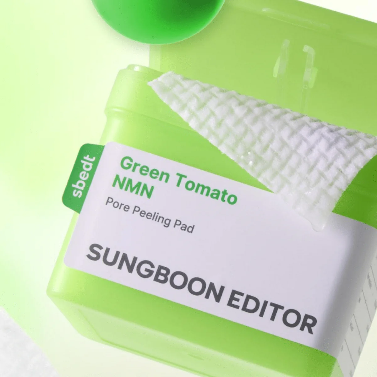 Green Tomato NMN Pore Peeling Pad 60 Pads - Image 2