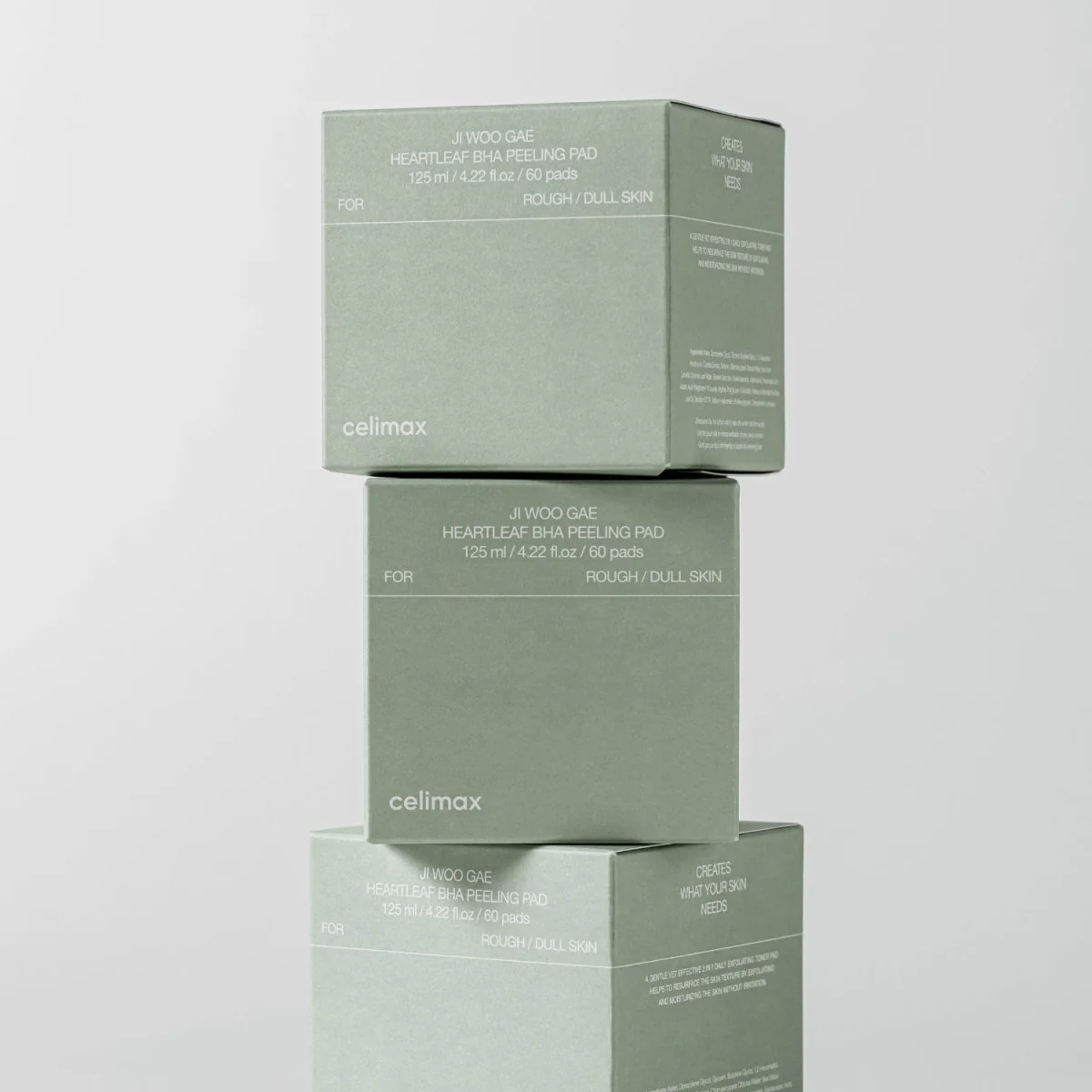 Ji Woo Gae Heartleaf BHA Peeling Pad 60pads - Image 3