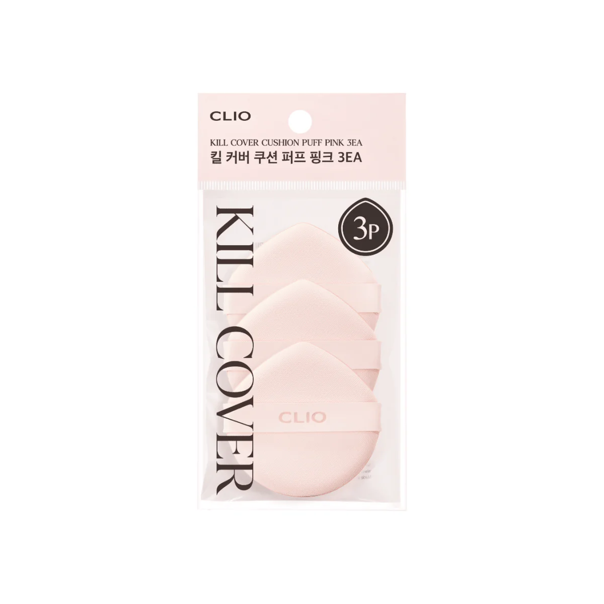 Kill Cover Cushion Puff Pink 3ea