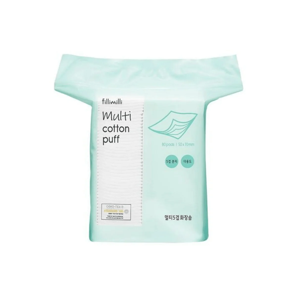 Multi Layers Natural Cotton Puff [80pcs]