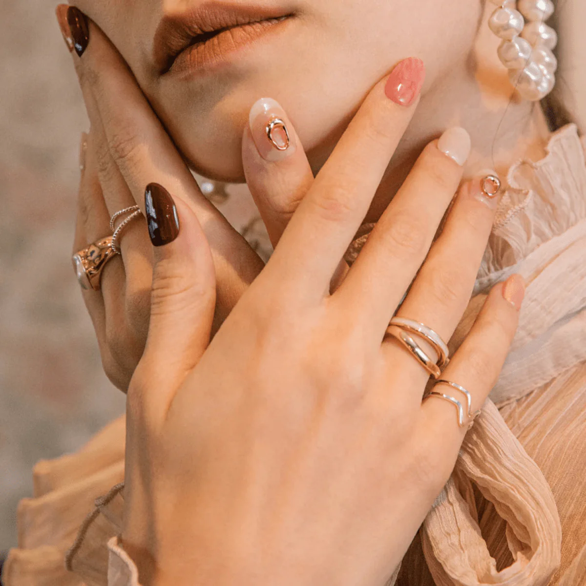 Semi-Cured Gel Nail - N Blush - Image 3