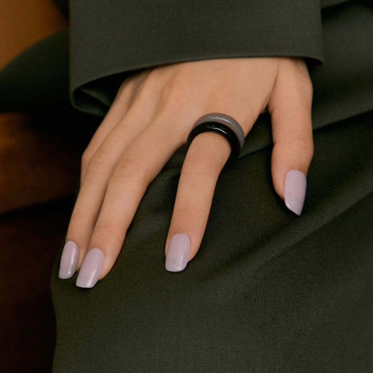 Semi-Cured Gel Nail - N Cream Lavender - Image 2