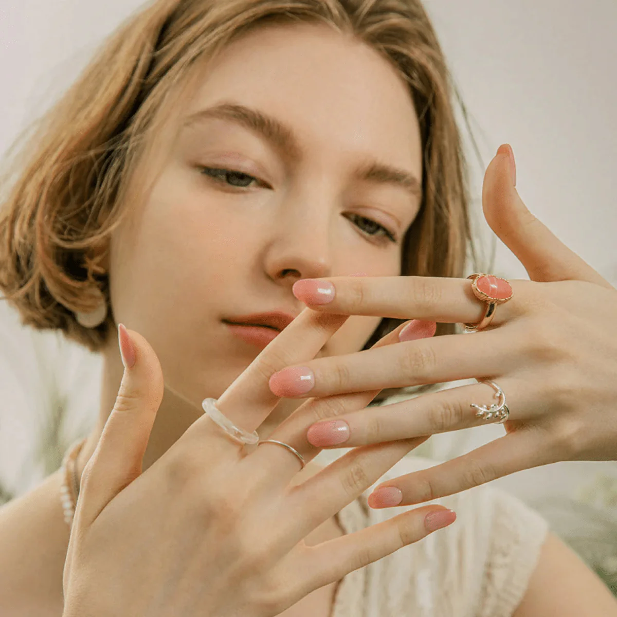 Semi-Cured Gel Nail - N Peach Latte - Image 3
