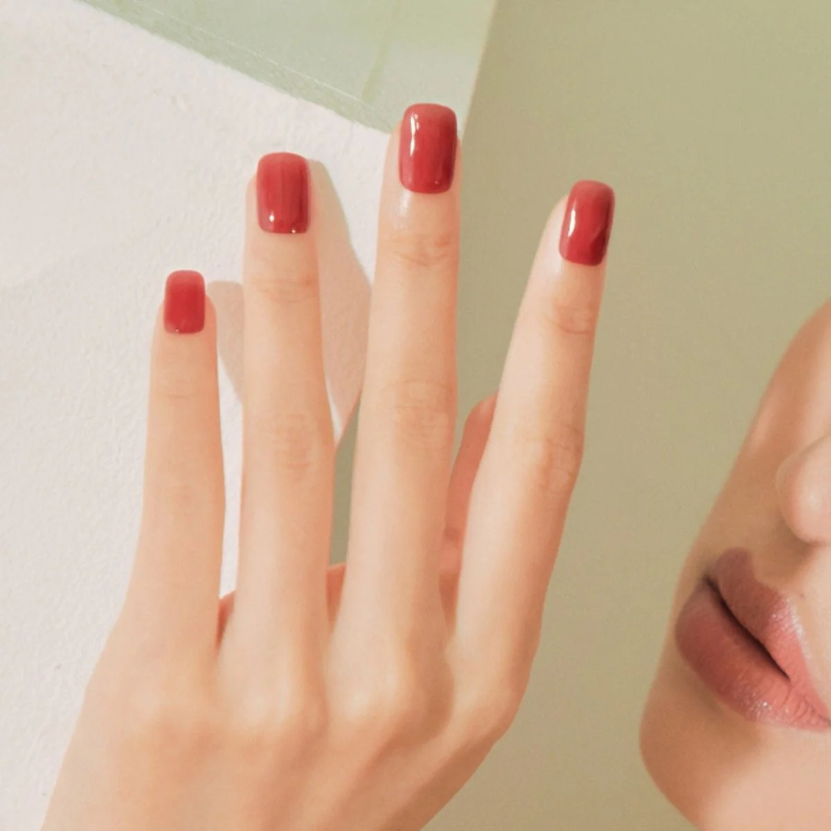 Semi-Cured Gel Nail - N Tint Brick - Image 4