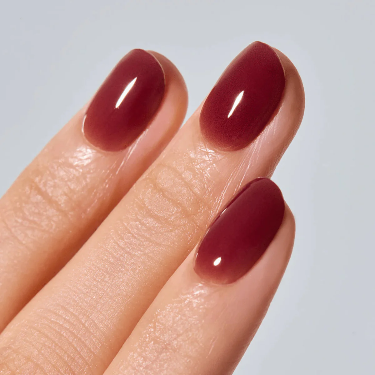 Semi-Cured Gel Nail - N Wine Veil - Image 3
